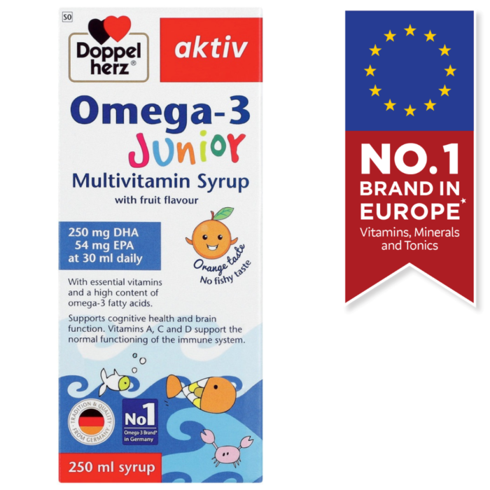 Doppelherz® aktiv Omega-3 Junior Multivitamin