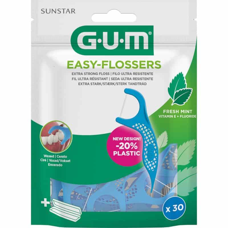 GUM Easy Flossers Mint Waxed