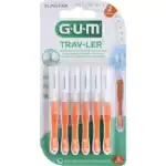 Gum traveler travel toothbrush 6 pack.